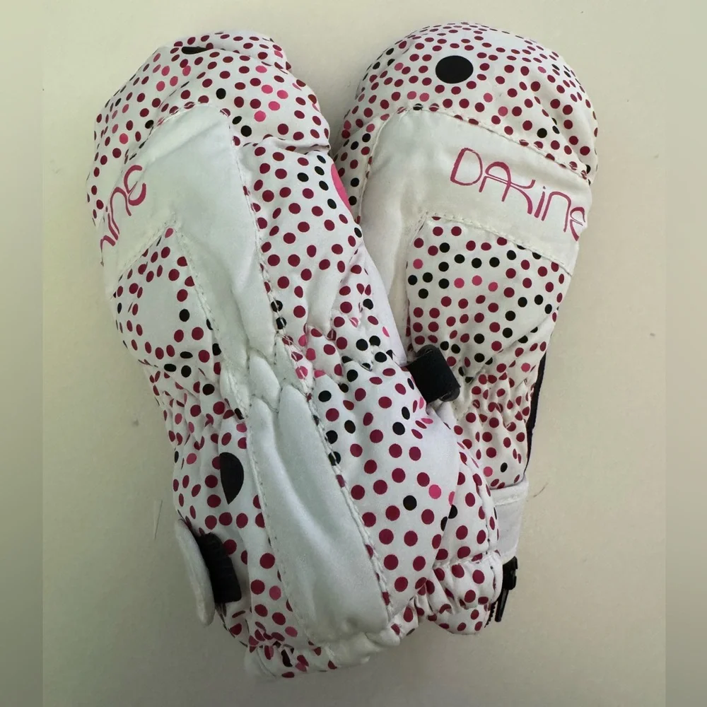 Dakine Toddler Brat Mitt Mittens, White Pink, S